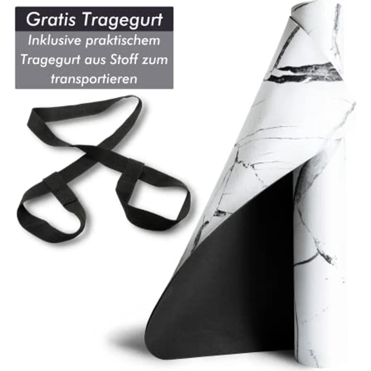 CASAFIT Casa Fit Premium Yogamatte, Rutschfeste Fitnessmatte für Yoga, Pilates und Gymnastik, Extra-dick und langlebig, Waschbare Trainingsmatte, Ideal für Zuhause und das Fitnessstudio – Bild 4