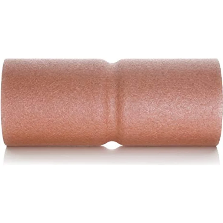 BODYMATE Faszienrolle CARE Mittel-Hart mit umlaufender Rille zur Wirbelsäulen-Entlastung, E-Book, Rose Gold, 35x14cm – Bild 5