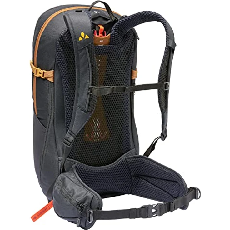 VAUDE Wanderrucksack Wizard Schwarz 24+4, wasserabweisender Trekkingrucksack mit durchdachtem Tragesystem & praktischer Fächeraufteilung – Bild 2