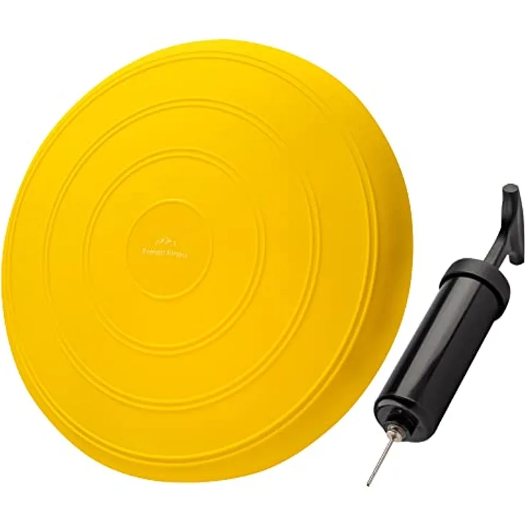 EVEREST FITNESS Balancekissen - Luftkissen mit 33 cm Durchmesser - Ballsitzkissen zur Stärkung der Balance - Orthopädisches Sitzkissen zur Linderung von Rückenschmerzen