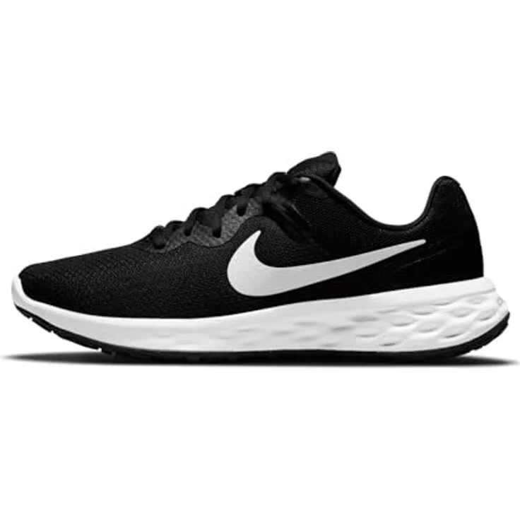 Nike Revolution 6 Running, Herren Laufschuhe, atmungsaktives Obermaterial, Gummisohle, Schwarz, Größe 41 – Bild 1