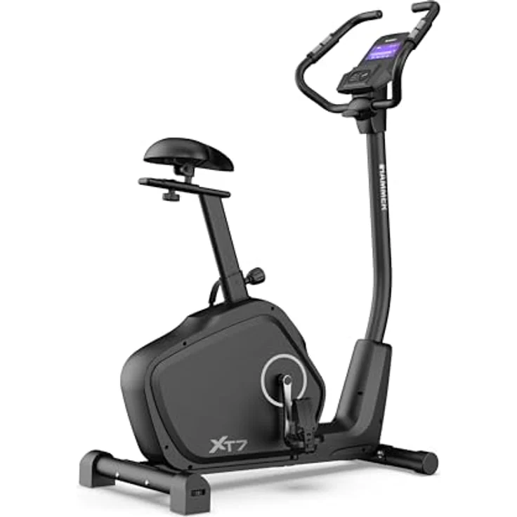 HAMMER Ergometer Cardio XT7 – Leiser Heimtrainer mit tiefem Einstieg, App-kompatibel mit Kinomap, 8 kg Schwungmassensystem, 24 Programme, für Nutzer bis 130 kg – Bild 1