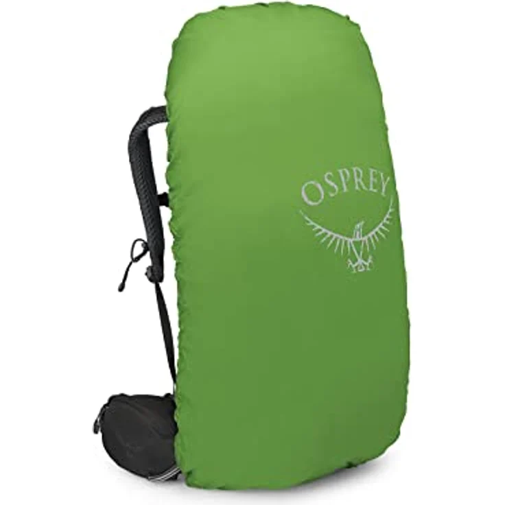 Osprey Europe Kestrel 48 Black L/XL, Wanderrucksack mit AirScape Rückenplatte und integrierter Regenhülle – Bild 3