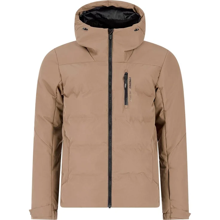 Protest Superior Skijacke, funktionale und wasserdichte Jacke mit Kunstfaser-Isolierung, beige, XL