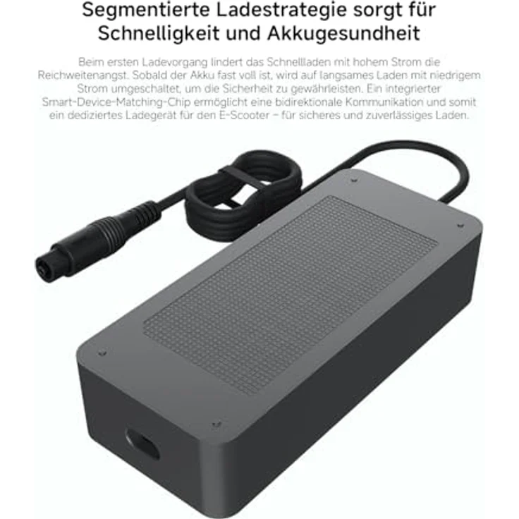 Xiaomi BHR08USGL, Batterieladegerät für Elektroroller, Schwarz, kompatibel mit 6Ultra/6Max, 180 mm x 40 mm – Bild 2