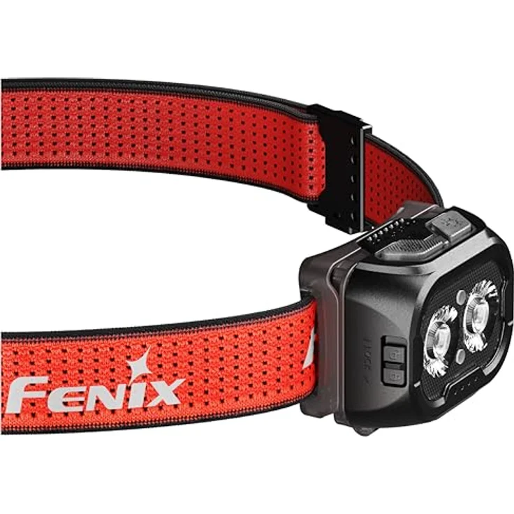 Fenix HL18R-T V2.0, schwarze wiederaufladbare Trailrunning-/Outdoor-Stirnlampe, 800 Lumen, 125 m Reichweite, Dual-Primärstrahl, kühles und warmes Weiß, roter Strahl, IP66 weatherproof – Bild 3