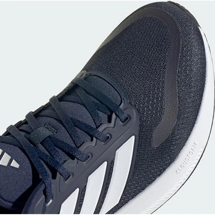 ADIDAS Herren Laufschuh Runfalcon 5, Cloudfoam Dämpfung, atmungsaktives Mesh-Obermaterial, schwarz – Bild 5