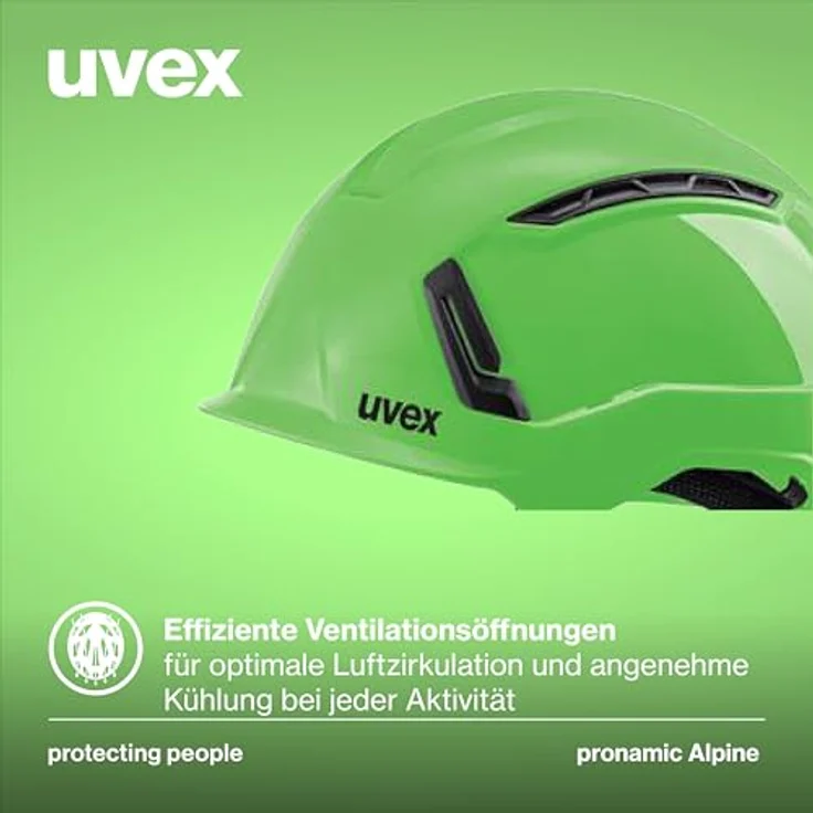 Uvex pronamic Alpine, Multifunktionsschutzhelm für Klettern und Bau, EN 12492 & EN 397, für Damen/Herren, 51-63 cm, optimale Belüftung & Komfort – Bild 4