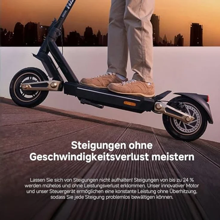 NAVEE ST3 E-Scooter 60 km Reichweite 1000 W Motor App-Steuerung Apple Find My TCS Federung E-ABS Straßenzulassung 20 km/h – Bild 7