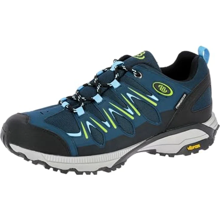 Brütting Herren Wanderschuhe, robuste Outdoorschuhe aus Synthetik mit Schnürverschluss, Größe 38, Blau – Bild 2