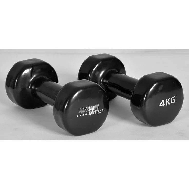 Christopeit Sport® Hantel, Vinylummantelung, gusseiserner Kern, ergonomisch geformt
