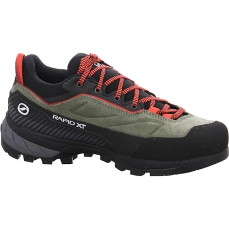 Scarpa Women's Rapid XT GTX, Wasserdichte Damen-Wanderschuhe für technischen Zustieg, 38.5, Schwarz-Grün-Weiß – Bild 3