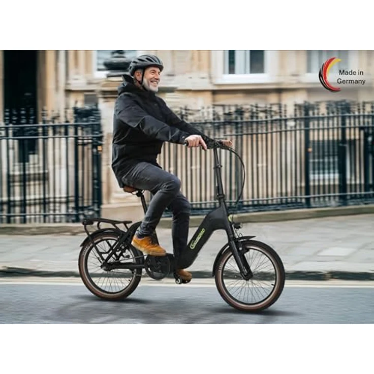 SachsenRAD E-Faltrad F3B Centro, E-Bike mit 250W Mittelmotor, 15Ah Akku, Rücktrittbremse, 20 Zoll, bis zu 150 km Reichweite, Aluminiumrahmen – Bild 2