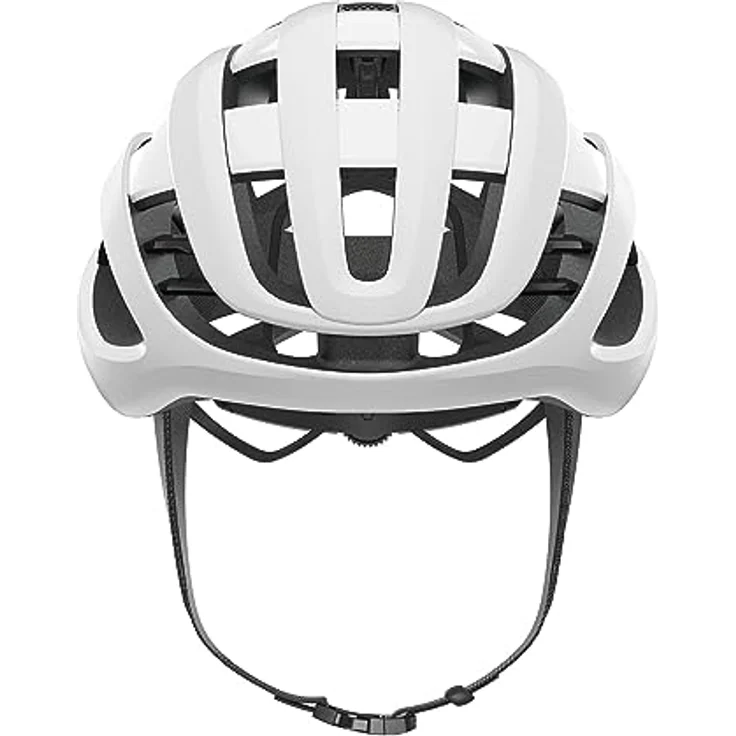 ABUS Rennradhelm AirBreaker - High-End Fahrradhelm für den professionellen Radsport - innovative Wabenstruktur für optimale Belüftung und Aerodynamik - Weiß, Größe S – Bild 2