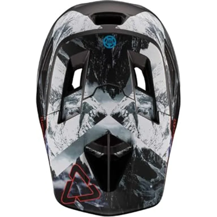 Leatt Fullface Helm Gravity 4.0, Alpine - Schwarz Grau, MTB Helm mit 360 Turbine-Technologie und hervorragender Belüftung, XL – Bild 7