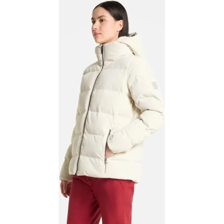 Ziener Skiwear Damen Ski Jacke TRAVA-Z, wasserdichte MicroDown Jacke mit hohem Kragen, cream kord, Größe 38 – Bild 4