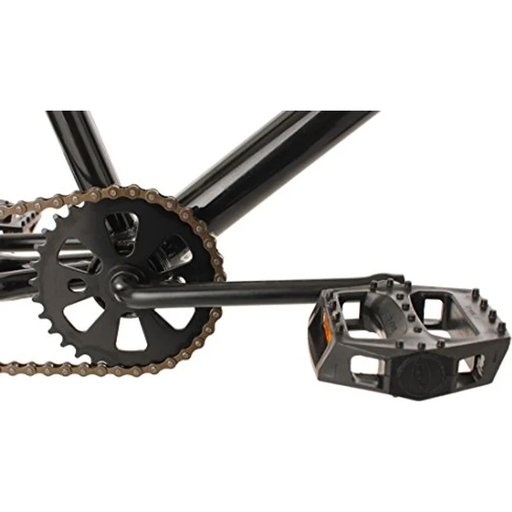 KS Cycling BMX-Rad Hedonic, 20 Zoll, 1 Gang, schwarz und giftgrün, mit 360° Rotorsystem und 4 Stahl-Pegs – Bild 2