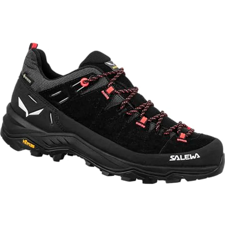 Salewa Alp Trainer 2 Gtx W, alpiner Wanderschuh für Damen mit GORE-TEX® Wetterschutz, schwarz/onyx – Bild 1