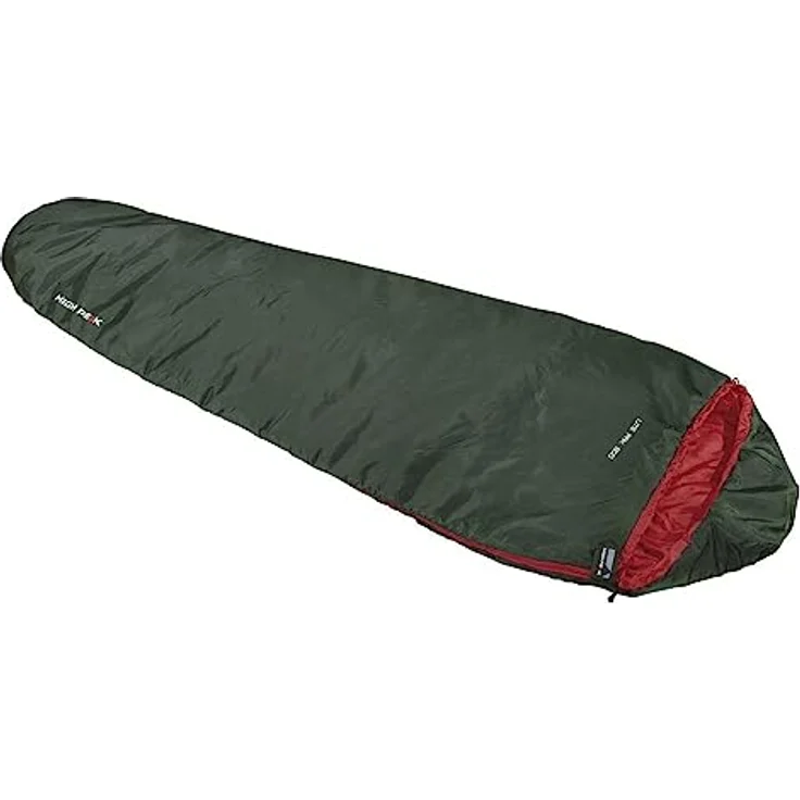High Peak Lite Pak 800, Kunstfaserschlafsack für Sommerabenteuer, 210 cm, wasserabweisend, komfortabel bis 15°C, leicht 870 g, kompaktes Packmaß 26 x 15 cm – Bild 1