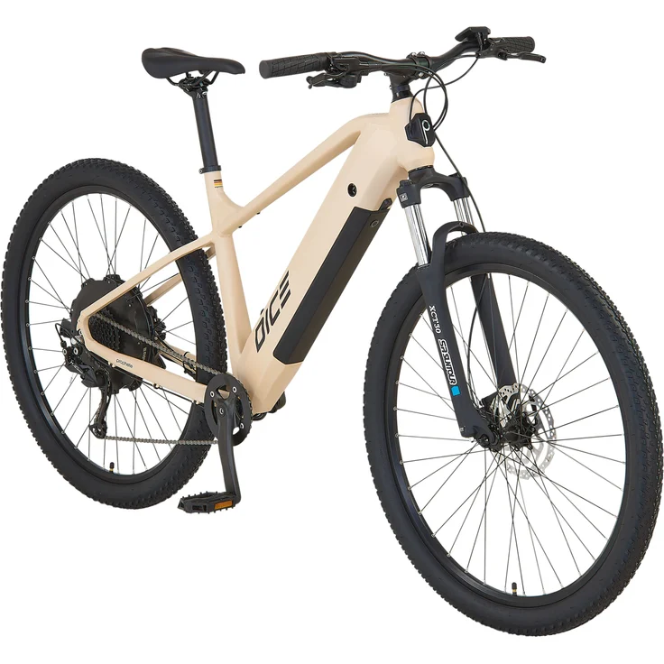 Prophete DICE 2.0 E-MTB 29" – Enovation Hinterradmotor 48V, 250W, 46Nm, Shimano Alivio 9-Gang Kettenschaltung, 130 km Reichweite, Sandbeige