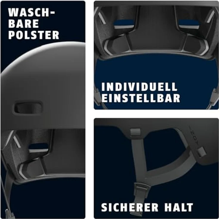 ABUS INDY Fahrradhelm, Dirt-Helm mit optimierter Stoßdämpfung für Dirt, Skate, Slope und MTB, Größe S, Schwarz – Bild 3