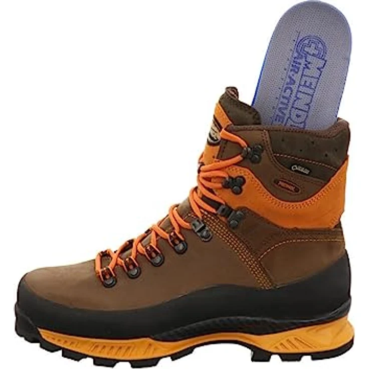 Meindl Island MFS Rock, Herren Wanderschuhe mit Gore-Tex, wasserdicht, Memory Foam, 44.5, orange – Bild 6