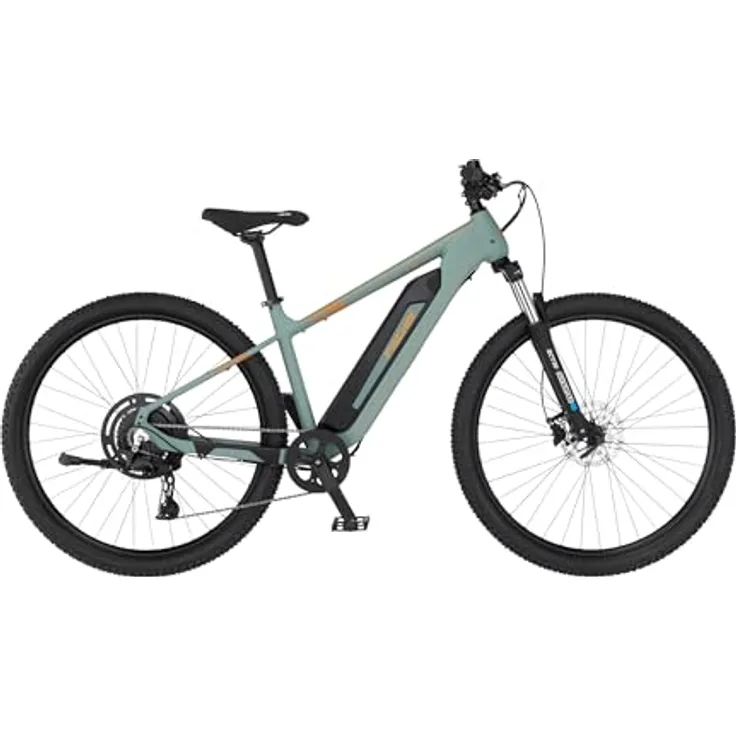 Fischer E-Bike MTB Montis 2.2 Active, Elektrofahrrad für Damen und Herren, RH 49, Heckmotor 50 Nm, 688 Wh Akku, hydraulische Scheibenbremse, 10 Gänge, schwarz