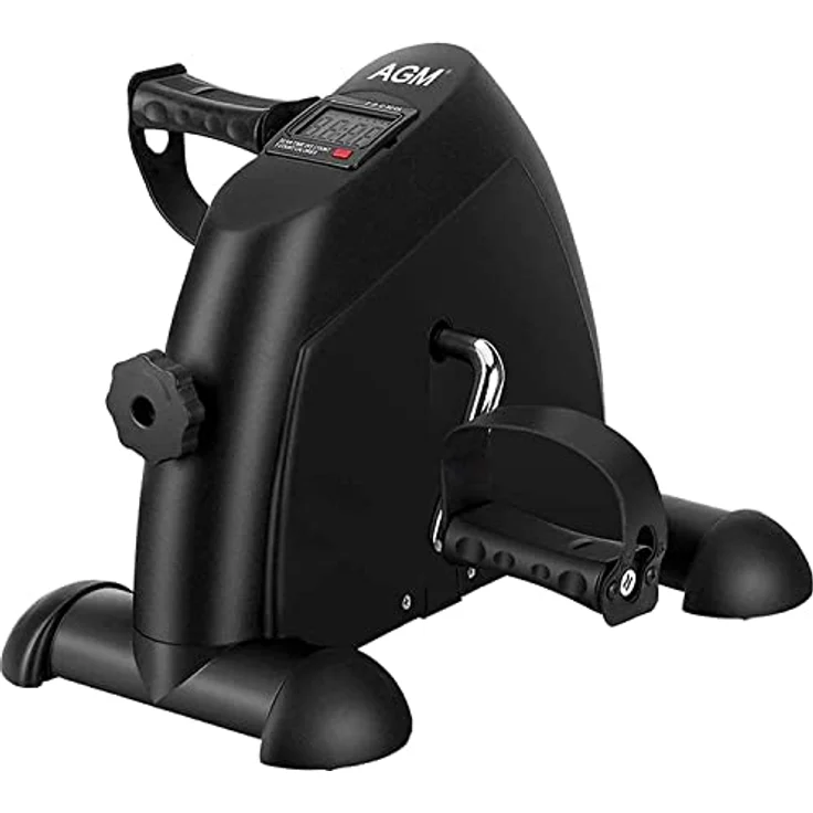 AGM Mini Fitnessbike für zuhause, Arm und Beintrainer Heimtrainer, Sportgerät Mini Bike, Hometrainer Mini Fahrrad Bewegungstrainer Fitnessgerät für Zuhause Büro - Schwarz – Bild 1