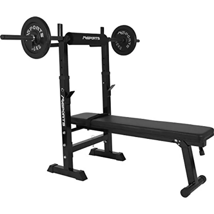 Hantelbank Professional Multifunktion klappbar für Langhantelstangen bis 200 kg Hantel Training