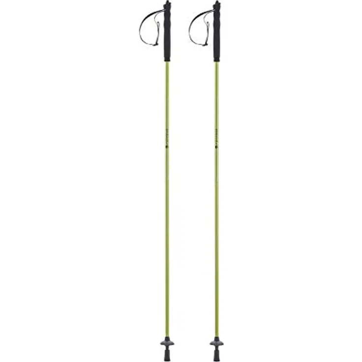 Ferrino Jet Trekkingstöcke, ultraleicht aus Aluminium 7075, 4 Klappfächer, ergonomischer Griff, Wolfram-Spitze, Grün, 110 cm