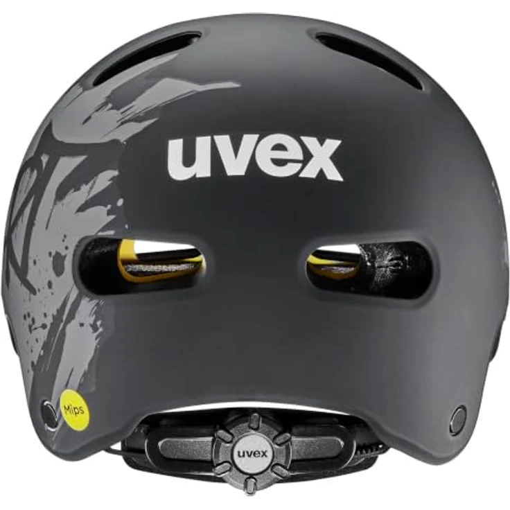 Uvex Kid 4 Style MIPS Fahrradhelm für Kinder, Dirt Black matt, sicher mit Mips-System, 51-55 cm – Bild 3