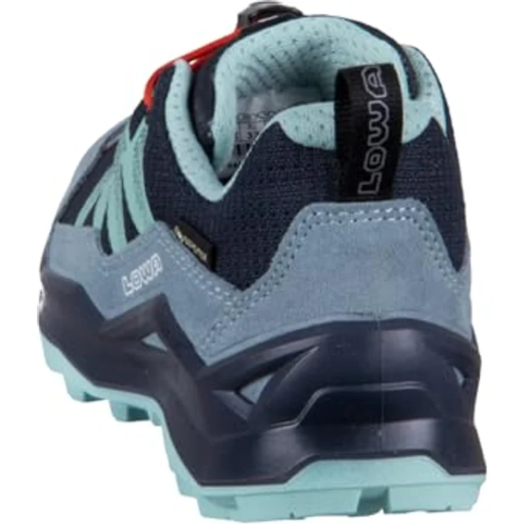 Lowa Maddox Pro Low GTX Junior, wasserdichter Wanderschuh aus Textil und Veloursleder, navyblau/rauchblau – Bild 3