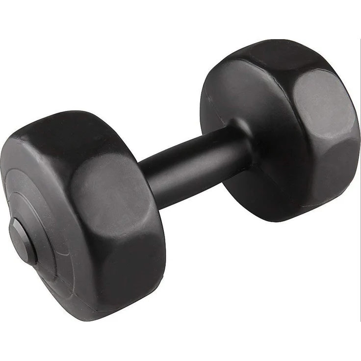 V3Tec Gymnastikhantel schwarz 5, Hantel für Fitness mit verschiedenen Gewichtsklassen