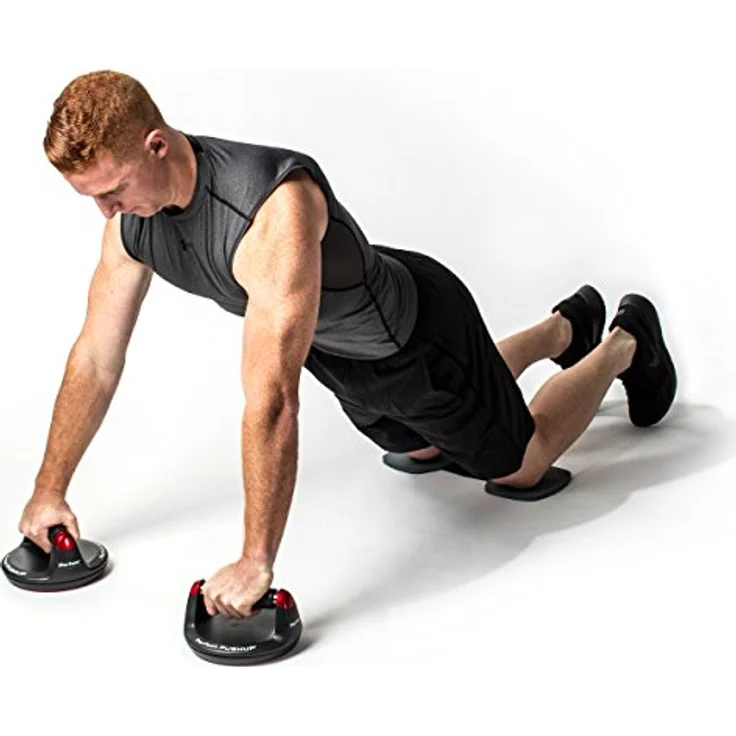 Perfect Fitness Liegestützgriffe Push Up, Fitnessgeräte für Zuhause, Schwarz, 2 Stück – Bild 5