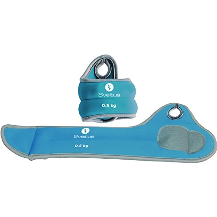 sveltus 964 Gewichtsarmbänder für Handgelenk, 0,5 kg, Unisex, Blau, Einheitsgröße