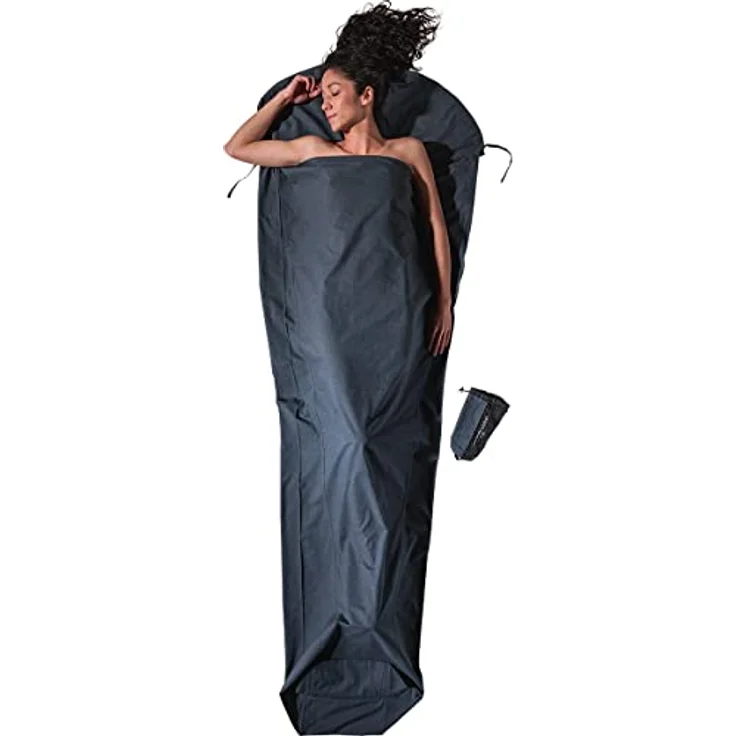 Cocoon MummyLiner, Schlafsack aus 100% Bio-Baumwolle, 241 cm, leicht, ideal für warme Klimazonen, wärmeisolierend – Bild 2