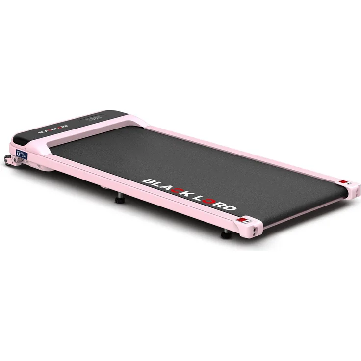 BLACK LORD Laufband für Zuhause, Walking Pad, mit LED-Anzeige und 3,2 PS, 1-10 km/h, pink