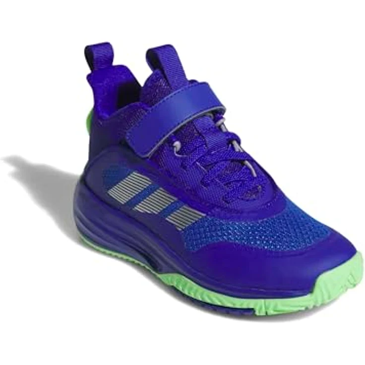 adidas Ownthegame 3.0, Laufschuhe mit LIGHTMOTION Dämpfung und Adiwear Außensohle, Lucid Blue/Silver Met./Lime Burst, Größe 39 – Bild 4