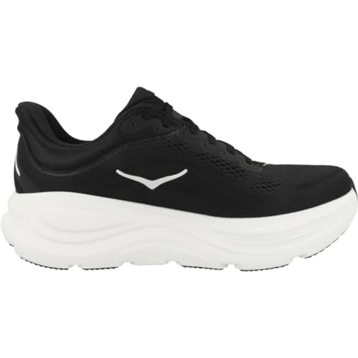 Hoka Bondi 9, Herren Laufschuhe, 100% vegan, atmungsaktives Obermaterial, schwarz, Größe 43 1/3 – Bild 3