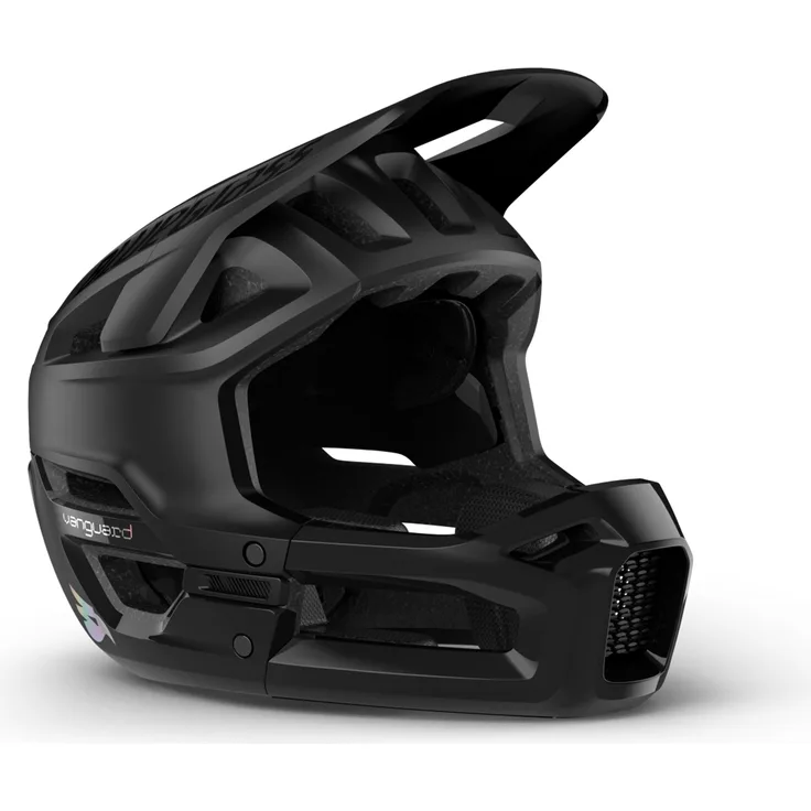 Bluegrass Vanguard Core MIPS, Fullface-Fahrradhelm für MTB und Downhill, schwarz matt glossy, Gr. M, 725 g