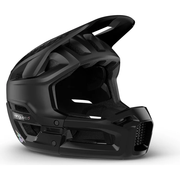 Bluegrass Vanguard Core MIPS, Fullface-Fahrradhelm für MTB und Downhill, schwarz matt glossy, Gr. M, 725 g