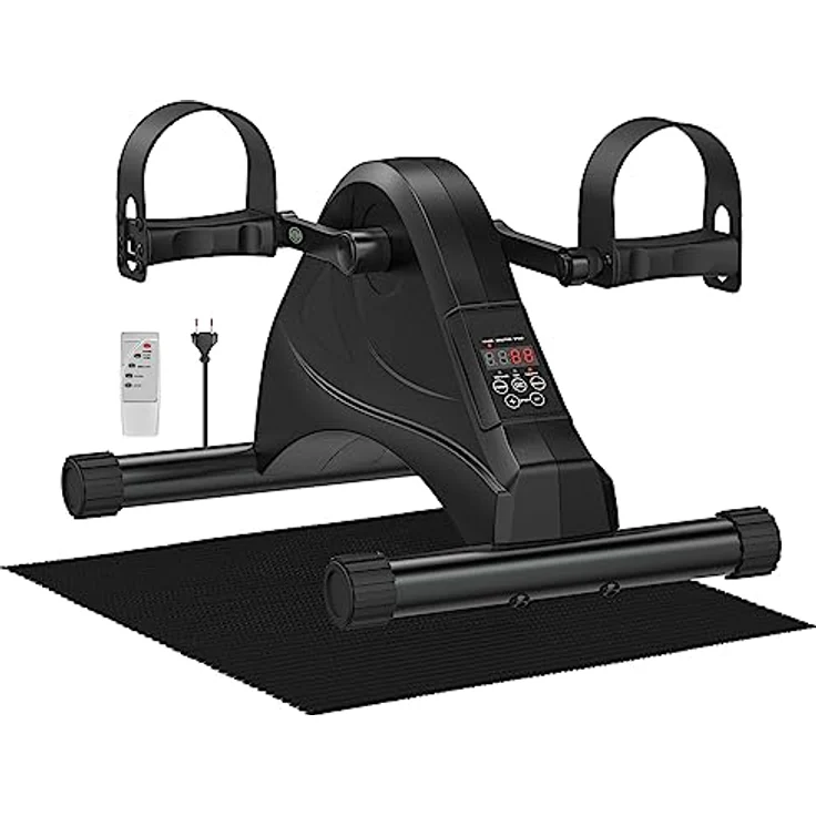 Pedaltrainer, Beintrainer für Zuhause, Leisem Motor, 6 Geschwindigkeitsstufen, Heimtrainer Senioren Rehabilitation Zuhause Fitnessgeräte – Bild 1