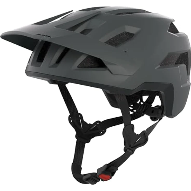Olympic Sportswear Alpina Taunus, Fahrradhelm mit Microshell-Außenschale, mitternachtsgrau schwarz matt, 52-56 cm – Bild 1