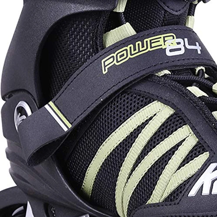 K2 Inlineskates Power 84, Komfortable Softboot mit Stability Manschette und 84 mm Rollen, Black/Sand, Größe 45 – Bild 4