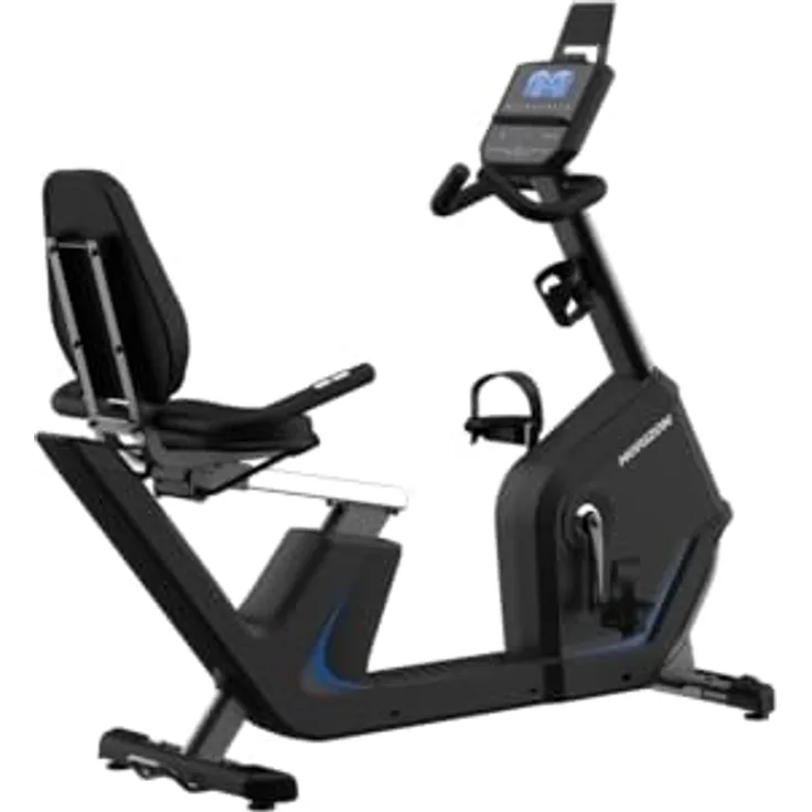 Horizon Fitness 5.0Ri Recumbent Bike, Ergometer mit 100 Widerstandsstufen, 10 Programmen, Bluetooth, verstellbarem Sattel und Smart Device Halterung