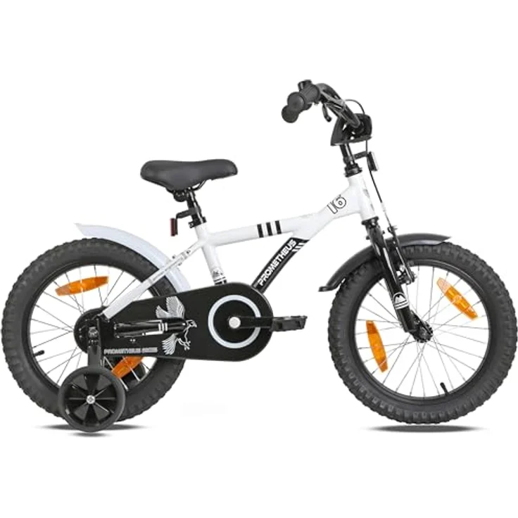 PROMETHEUS BICYCLES HAWK Kinderfahrrad 16 Zoll, 1 Gang, Rücktrittbremse, Stützräder, für Jungen und Mädchen ab 5 Jahren, robust und mitwachsend – Bild 3
