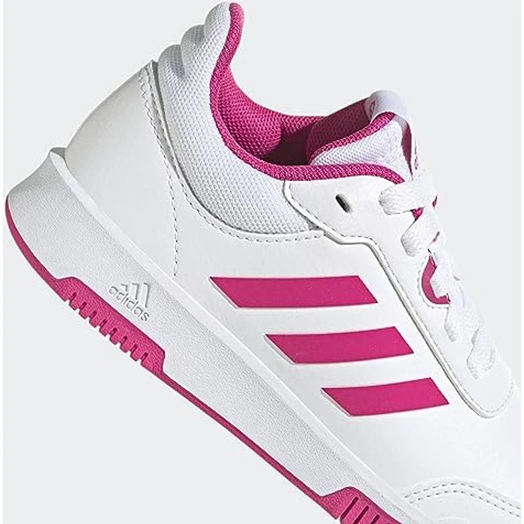 adidas Tensaur Sport Training Lace Schuh für Mädchen, Laufschuhe mit Non Marking Gummiaussensohle, 37 1/3, Weiss, nachhaltiges Obermaterial – Bild 7