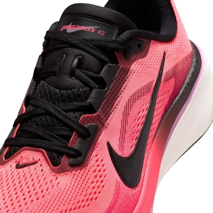 Nike Pegasus Laufschuh, atmungsaktives Mesh-Obermaterial, Rot, Gr. 42, mit Zoom Air-Dämpfung und abriebfester Laufsohle – Bild 2