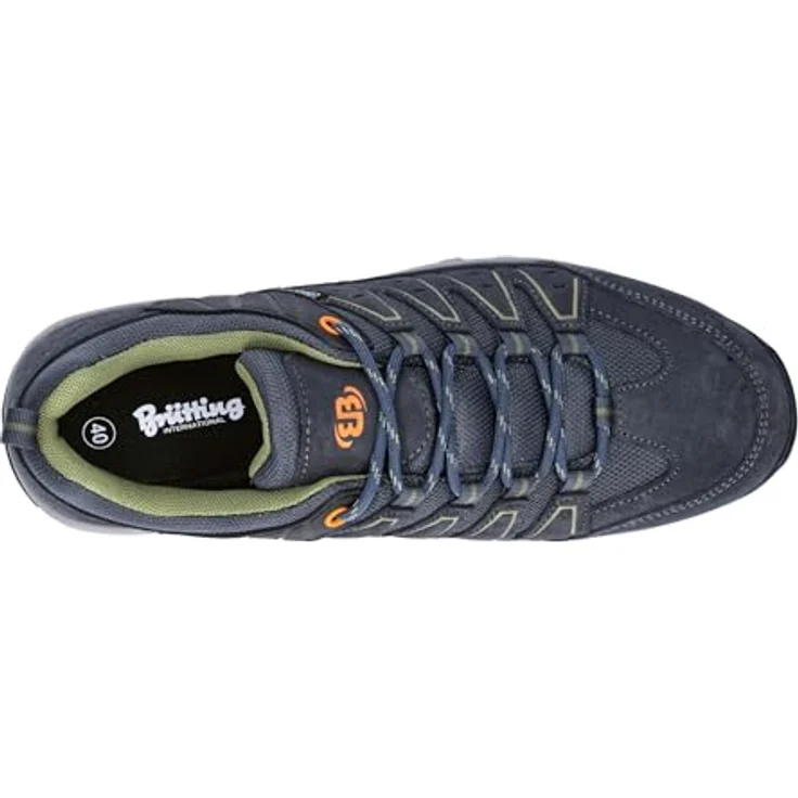 Brütting Mount Pinos Low, Herren Wanderschuhe aus Leder und Nylon mit Comfortex-Klimamembrane, grau – Bild 5
