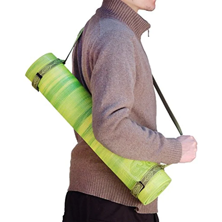 bodhi Yogamatte Yogamatten-Tragegurt olive grün, Leichter und robuster Tragegurt aus Nylon, passend für Rollendurchmesser 10-15 cm – Bild 3